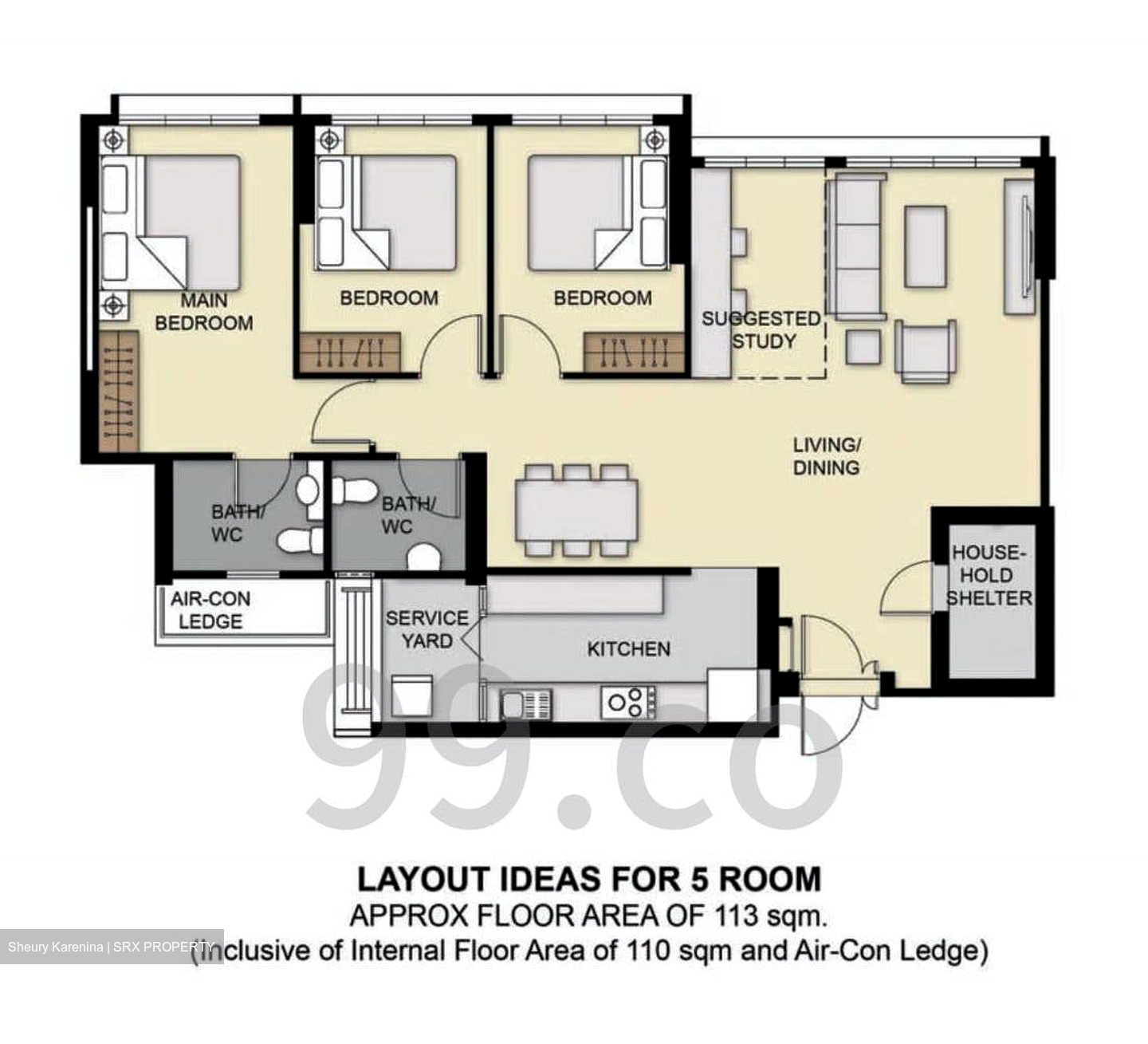 Blk 785C Woodlands Pasture II (Woodlands), HDB 5 Rooms #577448411
